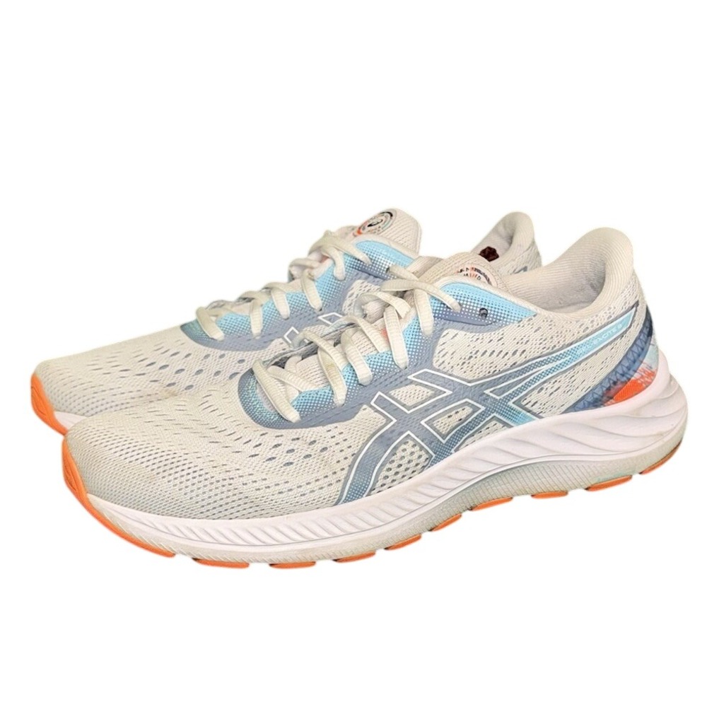 ASICS Gel-Excite 8 Womens Running Shoes White Mist Sun Coral 1012B157 Size 8.5